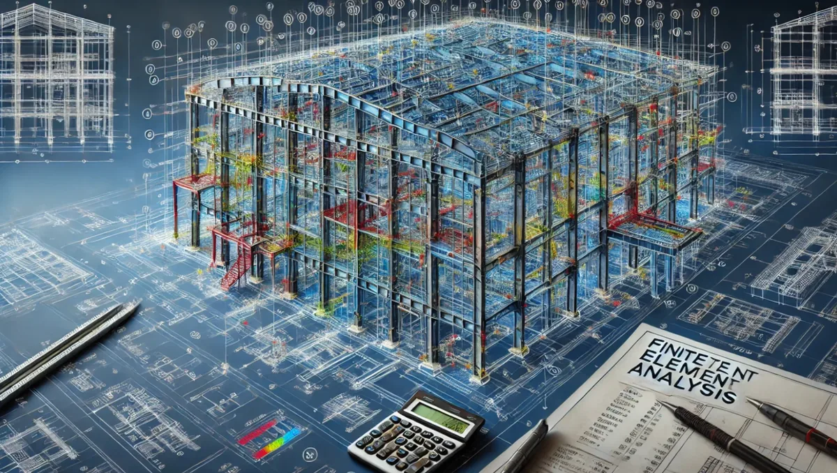 Modelo de elementos finitos de una estructura